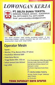 Lowongan kerja terupdate hari ini penempatan sesuai domisili. Lowongan Kerja Fresh Graduate Sukoharjo Lokerkarta Com