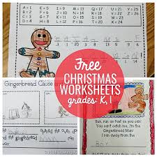 Parents and teachers can use these free worksheets to help kids master skills like phonetics, reading, time, money and addition. 23 Festive Christmas Worksheets For K 1st Teach Junkie
