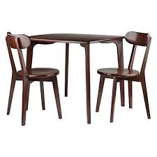 Winsome Wood 94372 Pauline 3 Pc Table With 2 Chairs Dining Set Walnut Dining Table Chairs Dining Table Setting Chair