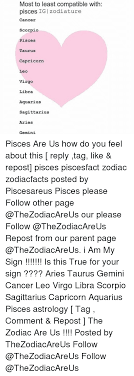 Cancer is ruled in astrology by water, and water stands for emotion. Most To Least Compatible With Pisces Igi Zodiature Cancer Scorpio Pisces Taurus Capricorn Leo Virgo Libra Aquarius Sagittarius Aries Gemini Pisces Are Us How Do You Feel About This Reply Tag Like