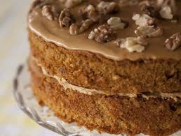 Coffee And Walnut Cake Recipe Afternoon Tea Desserts With Plain Flour Baking Powder Unsalted Butter Brown Coffee And Walnut Cake Walnut Cake Baking Recipes