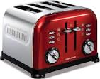 Metallic Red Accents Slice Toaster - Morphy Richards Australia