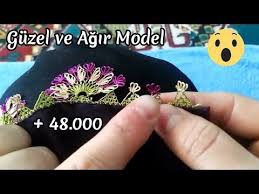 Guzel Ve Agir Igne Oyasi Modeli Yapilisi Sesli Anlatim Hd Youtube Oya Mor Cicekler Youtube