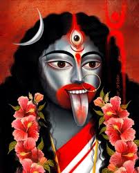 From darkness rises the divine light of KaliFear her, love her, worship her  — she is Shakti.The fierce beauty of Maa Kali 🔥🖤In her strength, I find  my peace.”