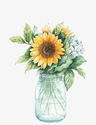 Vase Of Sunflowers Sunflower Painting Sunflower Art Sunflower Drawing
