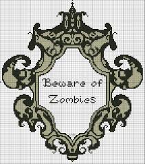 Check out our zombie cross stitch selection for the very best in unique or custom, handmade pieces from our sewing & needlecraft shops. Free Beware Of Zombies Cross Stitch Pattern Halloween Cross Stitch Patterns Cross Stitch Cross Stitch Patterns