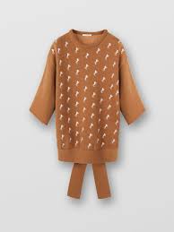 Maybe you would like to learn more about one of these? Oversized Sweater In Horse Embroidered Knit Chloe Pl