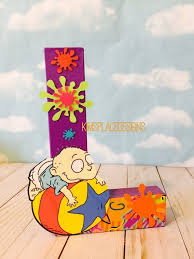 Rugrats Letters Rugrats Party Decorations Rugrats Theme Etsy Rugrats Kid Room Decor Kids Room Decor