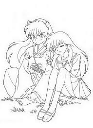 Manga Ausmalbilder 2 Manga Coloring Book Inuyasha Coloring Pages