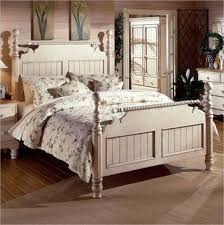 Hillsdale Wilshire Poster Bed In Antique White Finish King Traditional Distressed White Bedroom Furniture Modern Bedroom Furniture Sets Cream Bedroom Furniture