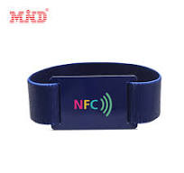 Pulsera de tela RFID desechable MIFARE Ultralight C 13,56 Mhz NFC Pulsera  tejida para eventos