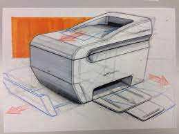 Printer Design Printer Industrial Design Sketch Industrial Design
