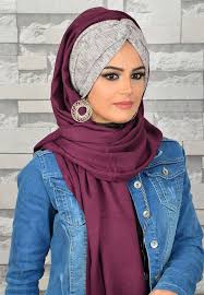 Aise Tesettur Murdum Desenli Hazir Burgu Sal Turban Basortusu Moda Stilleri Basortusu Modasi