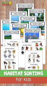 Animal Habitats Sorting Game For Kids Free Printable