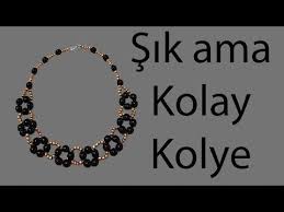 Boncuktan Kolay Abiye Kolye Yapilisi Youtube Kolyeler Boncuk Kolyeler Boncuklu Bileklikler