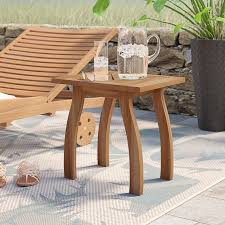 Keegan Solid Wood Side Table Side Table Wood Solid Wood Side Table Patio Side Table
