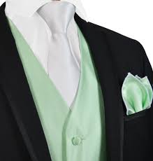 How to measure yourself for a bespoke suit and shirt. Solid Mint Green Mens Tuxedo Vest Tie And Trim Pocket Square Paul Malone
