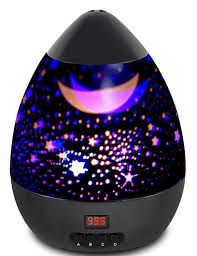Night Light Star Moon Projection Lamp Star Light Projector 360 Degree Rotating With Timer Auto Shut Off For Kids Bedroom 4 Led Bulbs With Multiple Colors Black Star Projector Light Baby Night Light Projector
