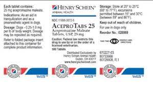 Acepromazine Maleate 25mg 100 Tablets Sedative Antiemetic For Pets