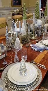 Green White Silver And Crystal For An Elegant Table Setting Holiday Table Settings Holiday Table Decorations Holiday Table Settings Elegant