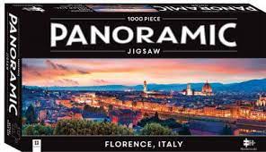 No trip to italy is complete without a view upon the ponte vecchio bridge. 1000 Piece Panoramic Jigsaw Puzzle Florence Italy Hinkler Pty Ltd 9781488938054