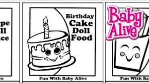 Baby alive doll coloring pages. Printable Baby Alive Food Packets 07 2021