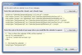 How To Add A Web Calendar To The Html Coffeecup Software