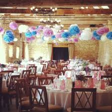 We Could Make These In The Right Colors To Decorate The Pavilion Tissue Paper Pom Pom Barn Wedding Decorations Wedding Pom Poms Beautiful Wedding Decorations