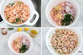 2 pounds fresh or frozen shrimp with tails intact (peel and devein if necessary). Marinated Shrimp Appetizer Olga S Flavor Factory