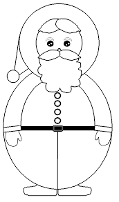 La hotte est orange et les jouets sont roses. Pere Noel Dessin