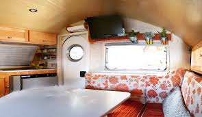 Redecorated T B Before And After Teardrop Trailer Interior Teardrop Camper Interior Teardrop Camper