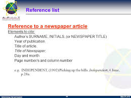 News article are mentioned similar to other periodical sources in apa design, with the particular publication date consisted of if readily available, and the name of the paper composed in italics. Citing References Referencing Harvard System 1 06 Slide 2 Of 10 Topic Structure Of The Lesson 1 Why References Are Needed 2 Principles Of Citation Ppt Download