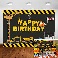 Nothing beats the magic of balloons to make the place festive. Construction Theme Birthday Party Photography Backdrop Dump Truck Birthday Background Cake Table Boy Birthday Decorations Background Aliexpress