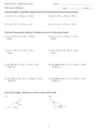 A great collection of free calculus worksheets with answer keys for teachers and students. Https Cdn Kutasoftware Com Worksheets Precalc 04 20 20the 20law 20of 20sines Pdf