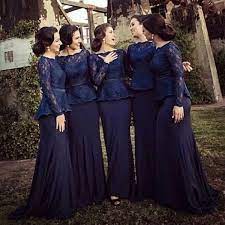 Free Shipping 109 43 Piece Buy Wholesale Cheap Chiffon Bridal Party Prom Ce Long Sleeve Bridesmaid Dress Navy Bridesmaid Dresses Bridesmaid Dresses Plus Size
