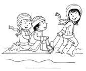 Winter fun on ice, winter mitten pictures, winter coloring sheets of kids skating, sledding and decorating for christmas. Winter Coloring Pages Print Winter Pictures To Color All Kids Network