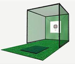 Dw007 Freestanding Golf Cage Amp Net Home Driving Range Professional Outdoor High Impact Hitting Cage 3x3x3m C Golf Room Golf Driving Range Golf Net Diy