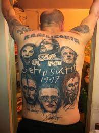 My goal here was to make the video as good as possible. Rammstein Sehnsucht Back Tattoo Rammstein Sehnsucht Nach Dir Till Lindemann