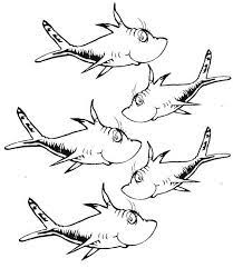 Seuss coloring pages and worksheets as fun family activities after you read the related book. Best One Fish Two Fish Coloring Pages Printable Fish Coloring Page One Fish Two Fish Dr Seuss Coloring Pages