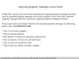 Adapt the property manager resume objective statement and get ready to advance in the hiring process. Regional Property Manager Cover Letter