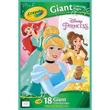Crayola Disney Princess Coloring Pages Giant Coloring Pages 18 Count Walmart Com Disney Princess Colors Princess Coloring Pages Coloring Books
