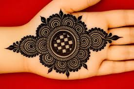 Simple goll tikki mehndi design for beginners 💗