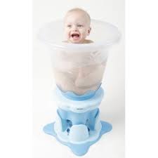 A baby bathtub will help you prop up a wriggling newborn. Bath Bluebadgerbaby S Blog
