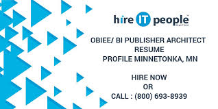 obiee/bi publisher architect resume