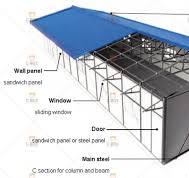 Temporary K Type Prefab House with Sandwich Panel