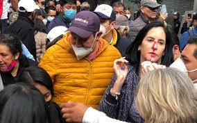 Agreden a lía limón en congreso de cdmx; Foac7 R1iogrcm