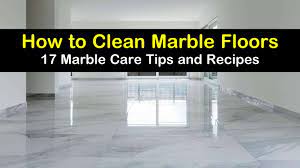 You don't need specialty cleaners for marble. 17 Clever Ways To Clean Marble Floors