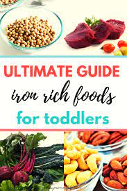 The Ultimate Guide To Iron Rich Foods For Toddlers Easy Mommy Life Iron Rich Foods Foods With Iron Toddler Meals