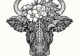 Download Cow Skull Logo Cow Skull Svg Cow Skull Vector Cow Skull With Flowers Svg Cow Skull