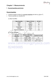 Quantbiores besitzt etwa elf forscher, die in dänemark, australien und slowenien arbeiten, so loncarevic. 1 1 Physical Quantities And Si Units Physics Tuition Centre O Level A Level And Integrated Programme Ip